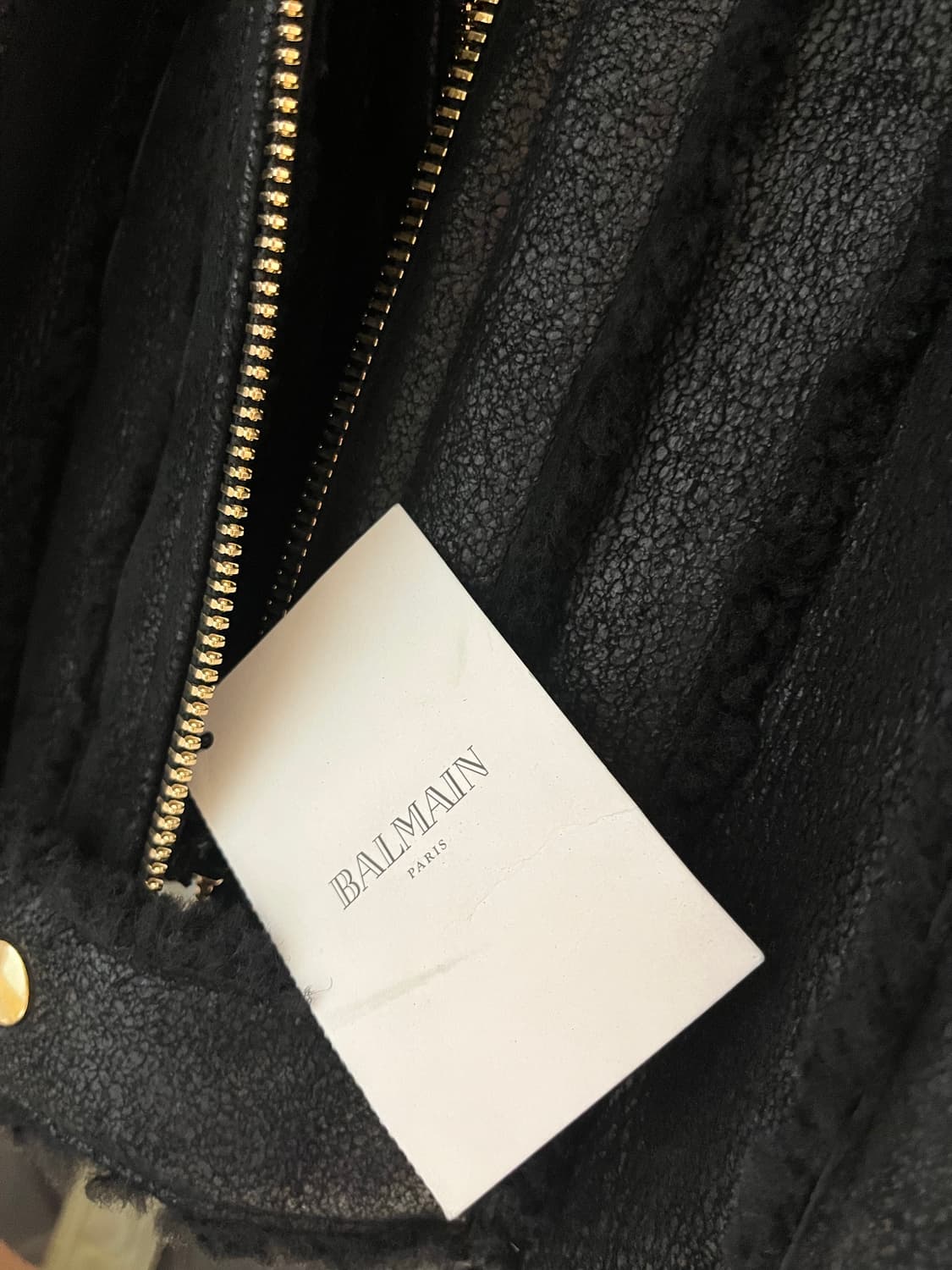 발망 Balmain 시어링 라이닝 무스탕 재킷 52 상품이미지5