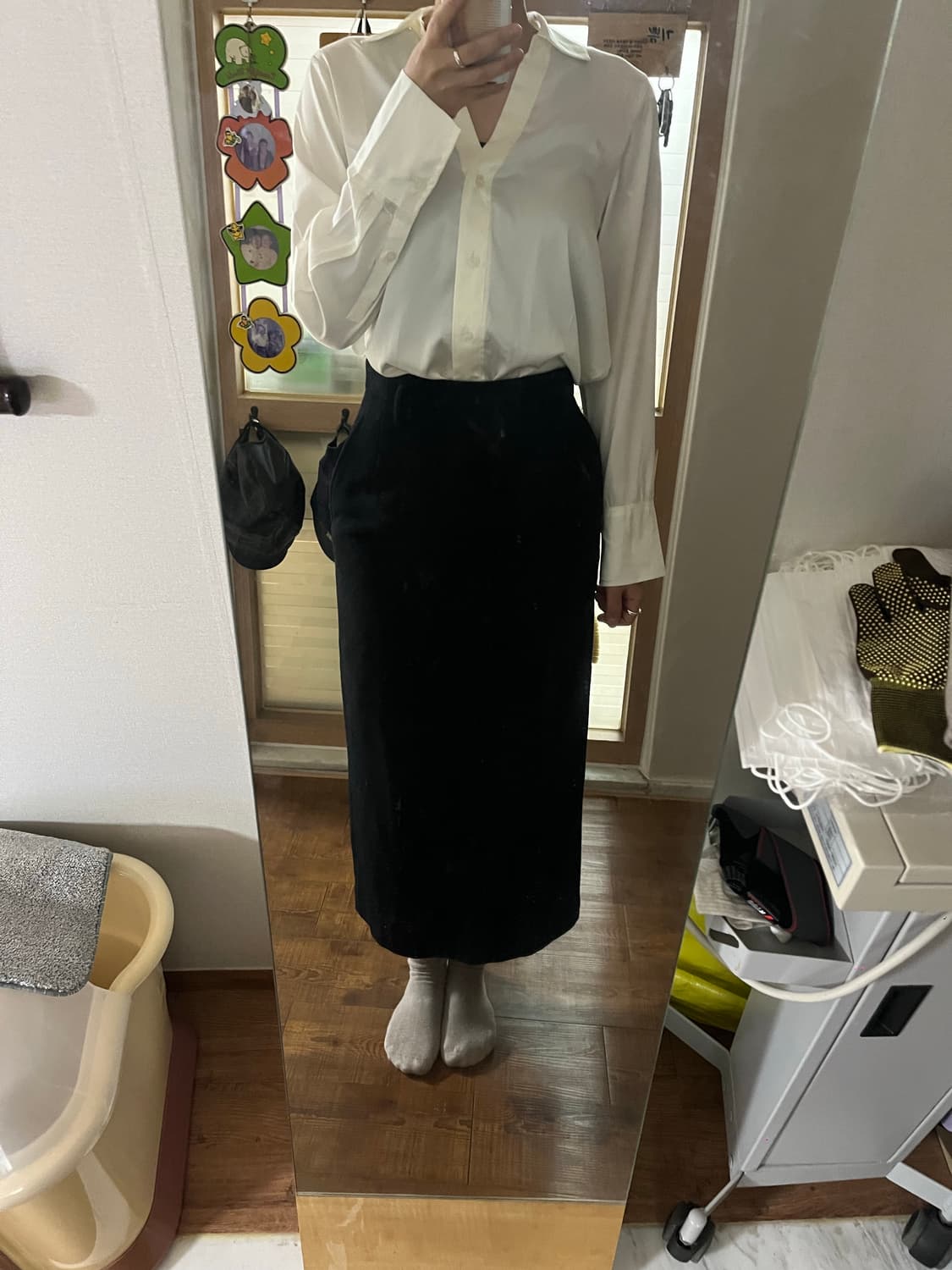 꼼데가르송 울 스커트 상품이미지5