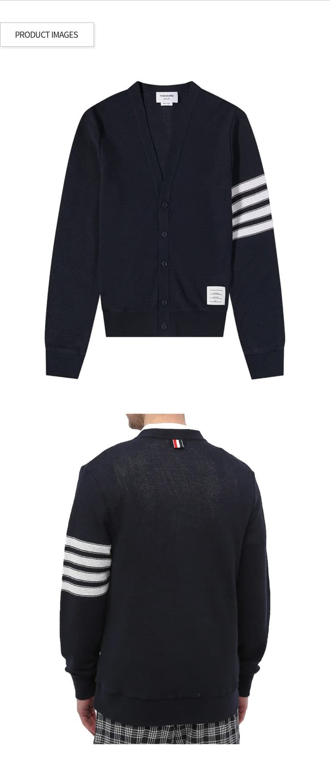 톰브라운 22ss 라셀스티치 사선 코튼 가디건 2사이즈 상품이미지4