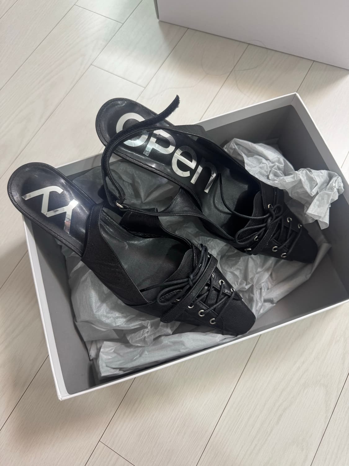 오픈와이와이 LACE-UP POINTY HEEL 38 상품이미지2