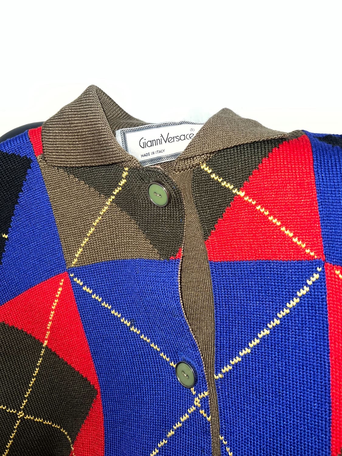 베르사체 아가일 롱슬리브 니트탑 상품이미지6