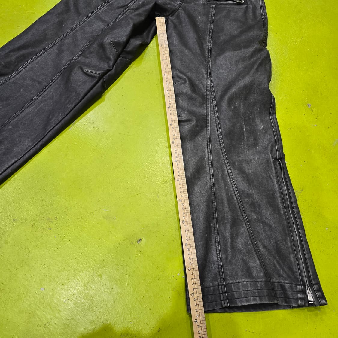 NACHE  레더 부츠컷 팬츠 INDUSTRIAL LEATHER 상품이미지8