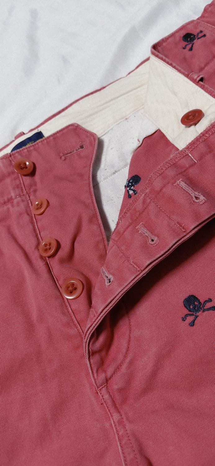 [31~32] 랄프로렌 럭비(Rugby) 스컬 자수 치노 팬츠 상품이미지3