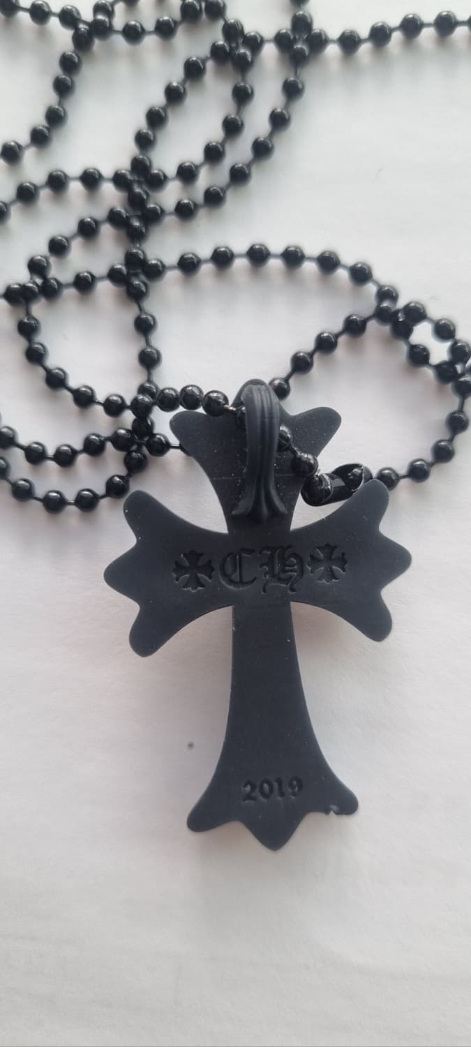 크롬하츠 실리콘 목걸이 블랙 상품이미지2