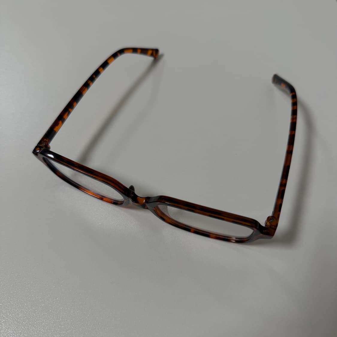 vintage 레오파드 호피 스퀘어 뿔테 안경 상품이미지2