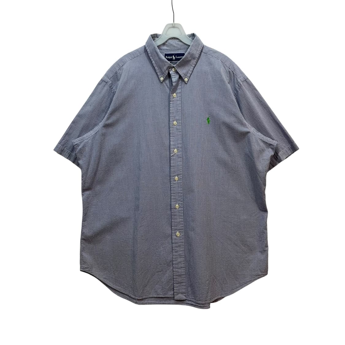 Polo Navy Mini Check Shirt 상품이미지1
