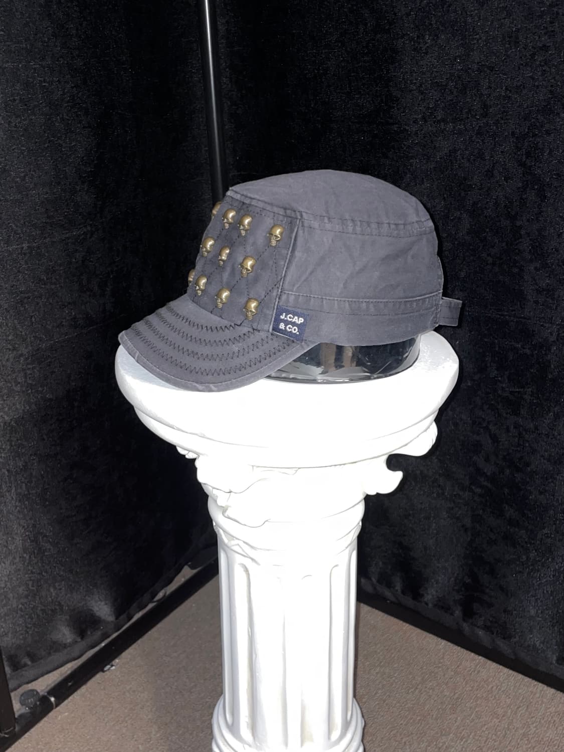 J.CAP&CO Skull Stud Cap 상품이미지2