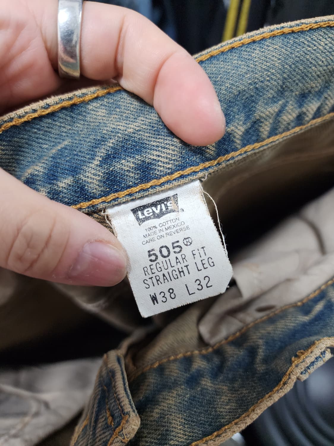 리바이스 505 레귤러핏 90s 멕시코산 청바지 상품이미지7