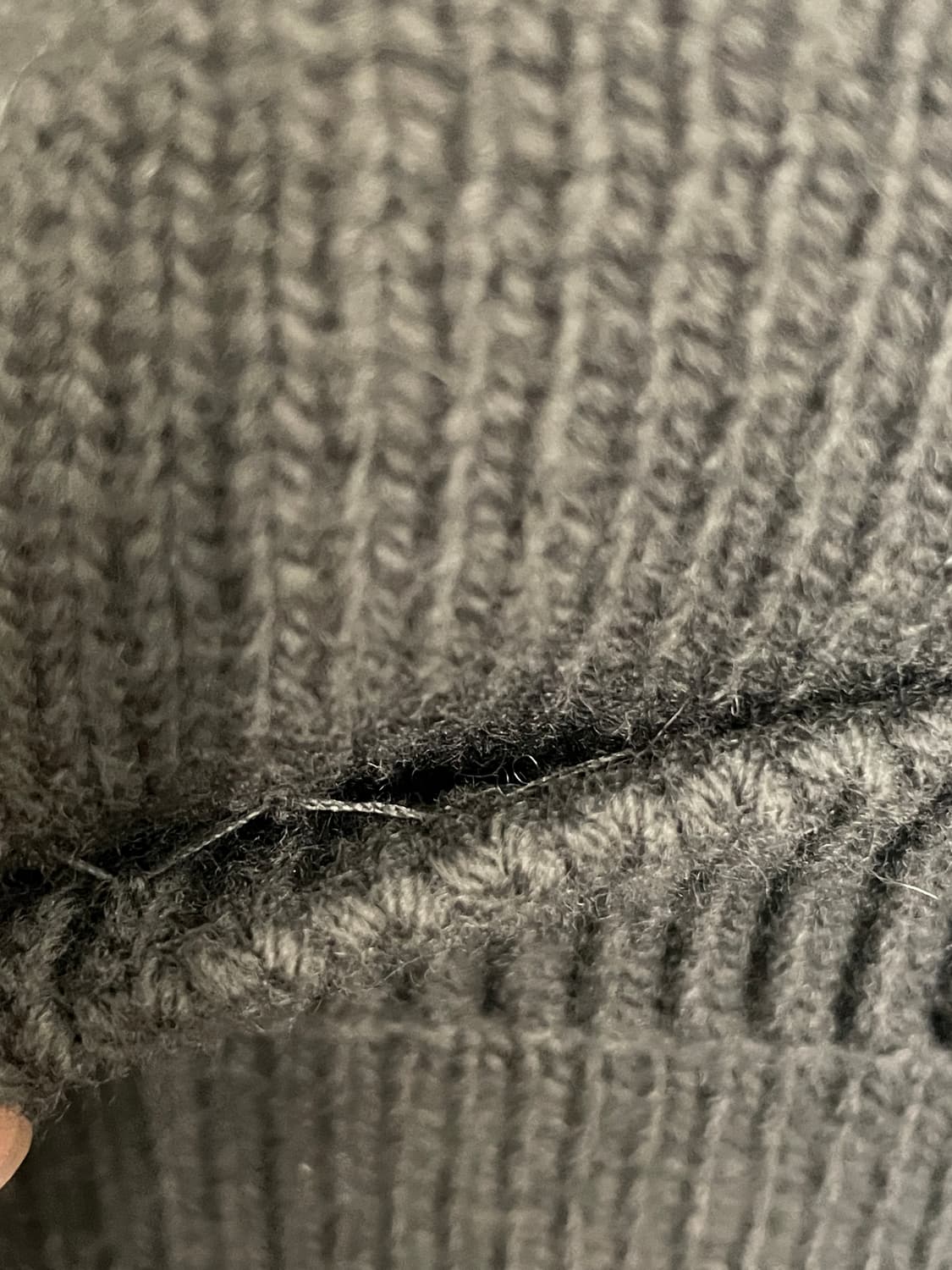 렉토 루스 컴팩트 니트 가디건 차콜 상품이미지6