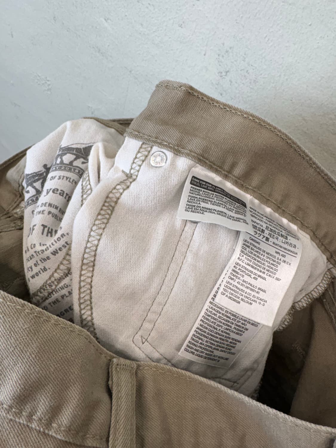 리바이스 화이트탭 빈티지 505 데님팬츠 상품이미지6