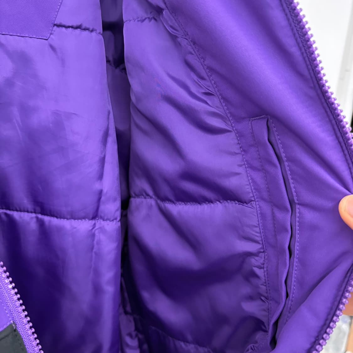 NBA 레이커스 바람막이 점퍼 보라/검정 M 상품이미지5