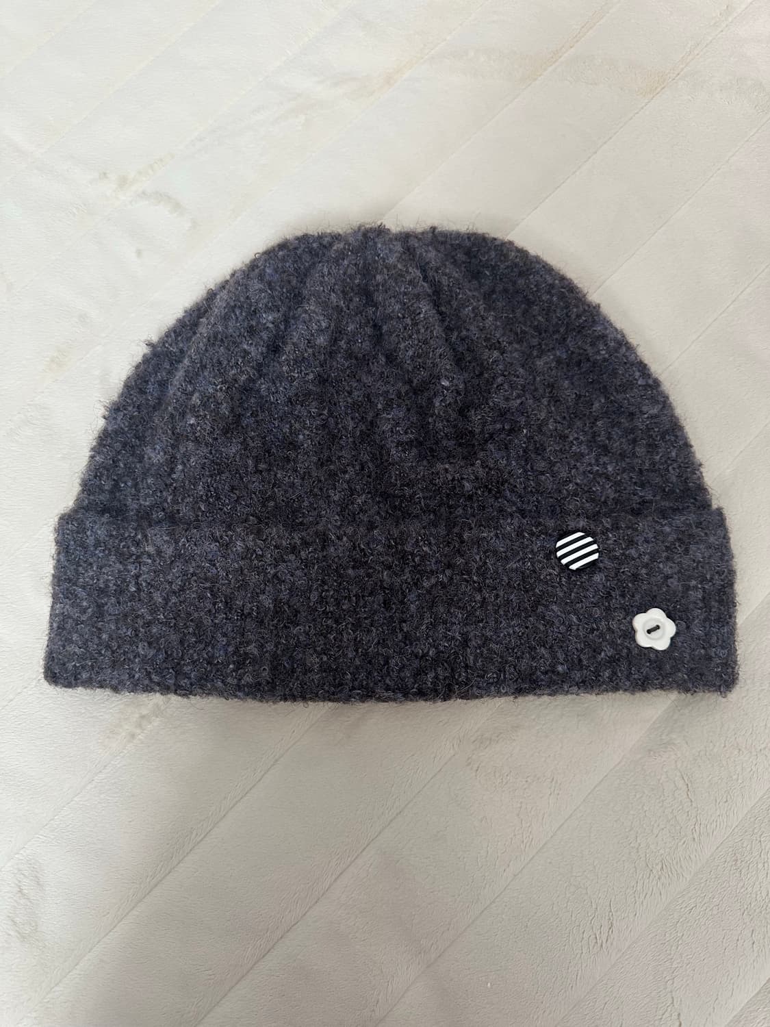 토피 우먼  버튼 포인트 비니 브라운 상품이미지2