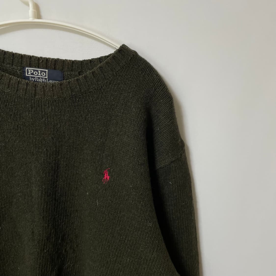 [ L ] 폴로 랄프로렌 여성 울 라운드 니트 상품이미지4