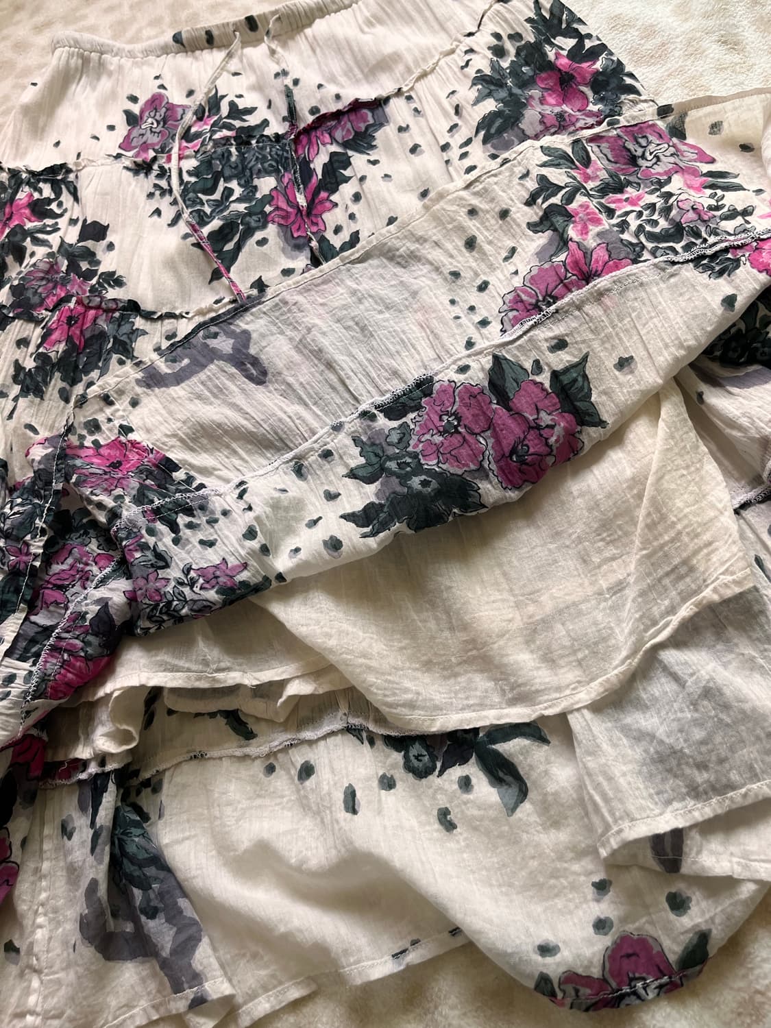 Flower pattern skirt 상품이미지2