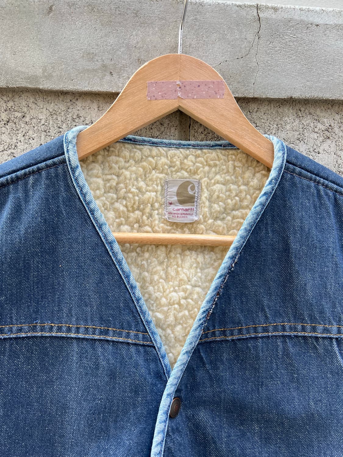 1970s CARHARTT DENIM SHERPA 70s칼하트베스트 상품이미지5