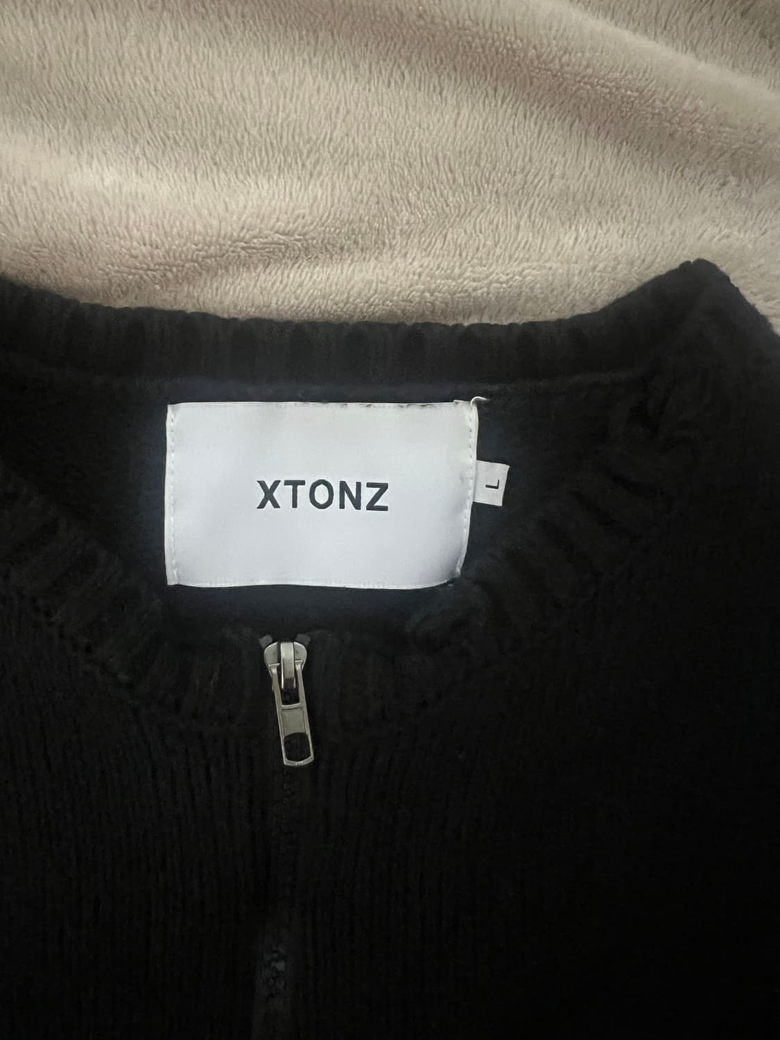 엑스톤즈 보운 니트집업 L size 상품이미지6