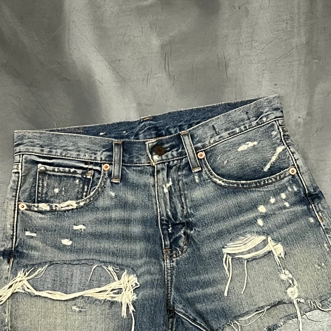  데님앤서플라이 연청 데님 쇼츠 y16498 상품이미지3