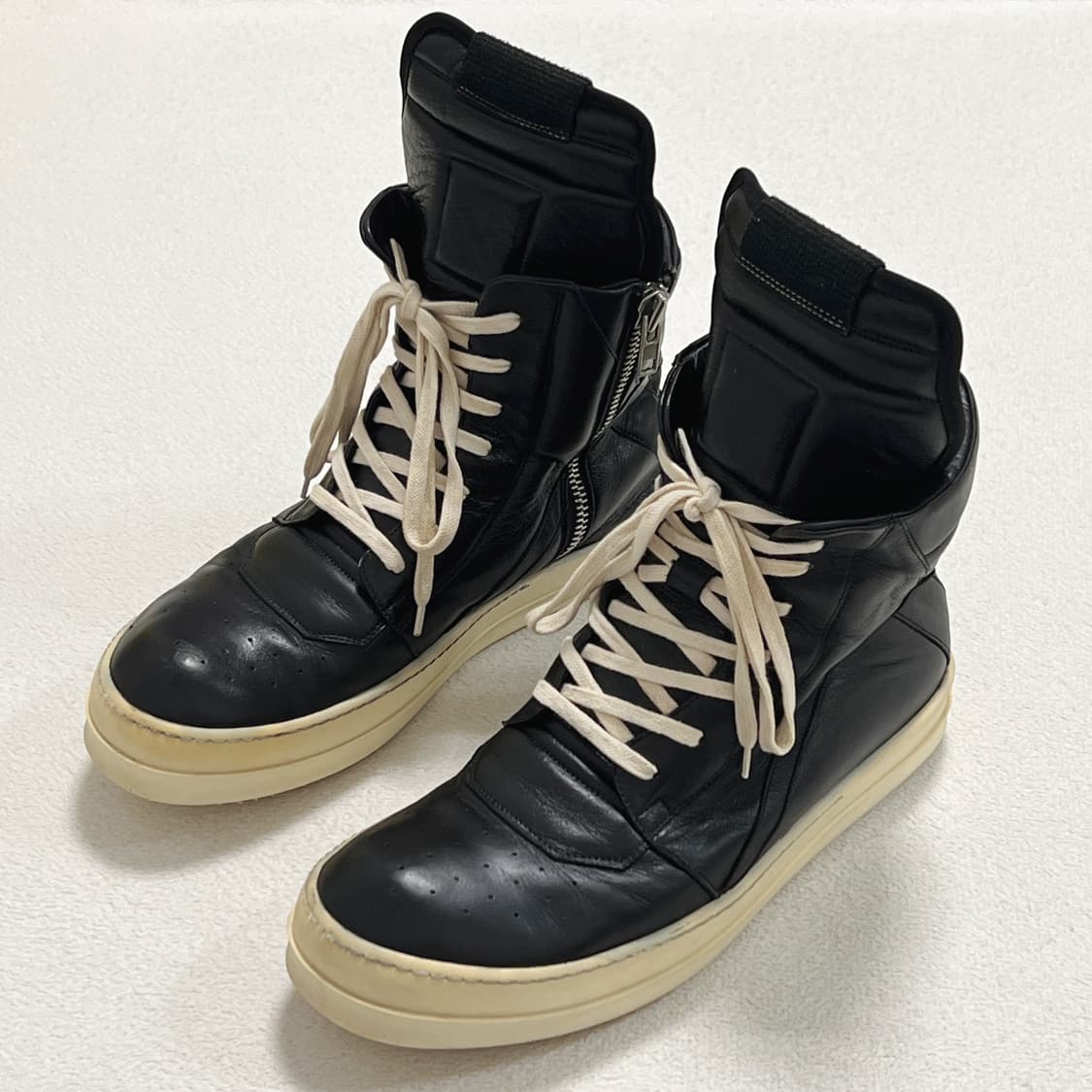 릭오웬스 14FW 지오바스켓 모노크롬 LPO 검검흰 상품이미지1