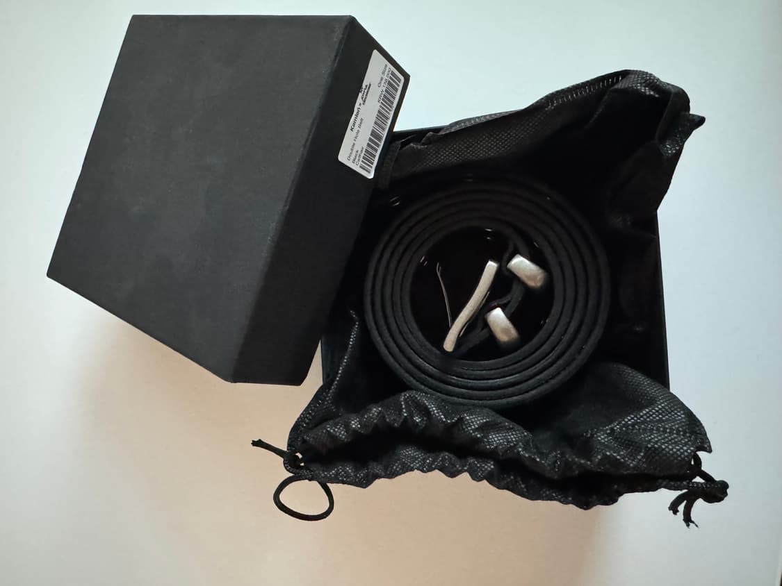 카미엔 x MJD 더블 홀 벨트 블랙 상품이미지1