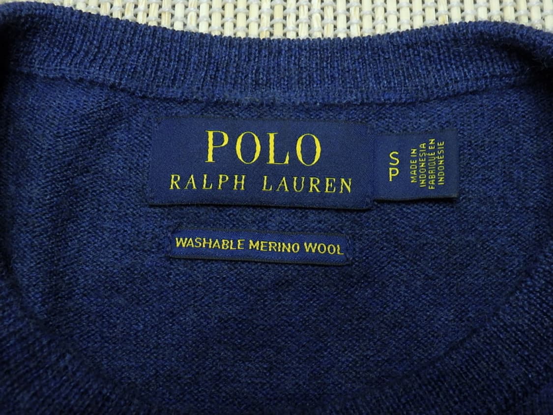 (S/90) 폴로랄프로렌 공용 메리노 울 라운드넥 니트 상품이미지6