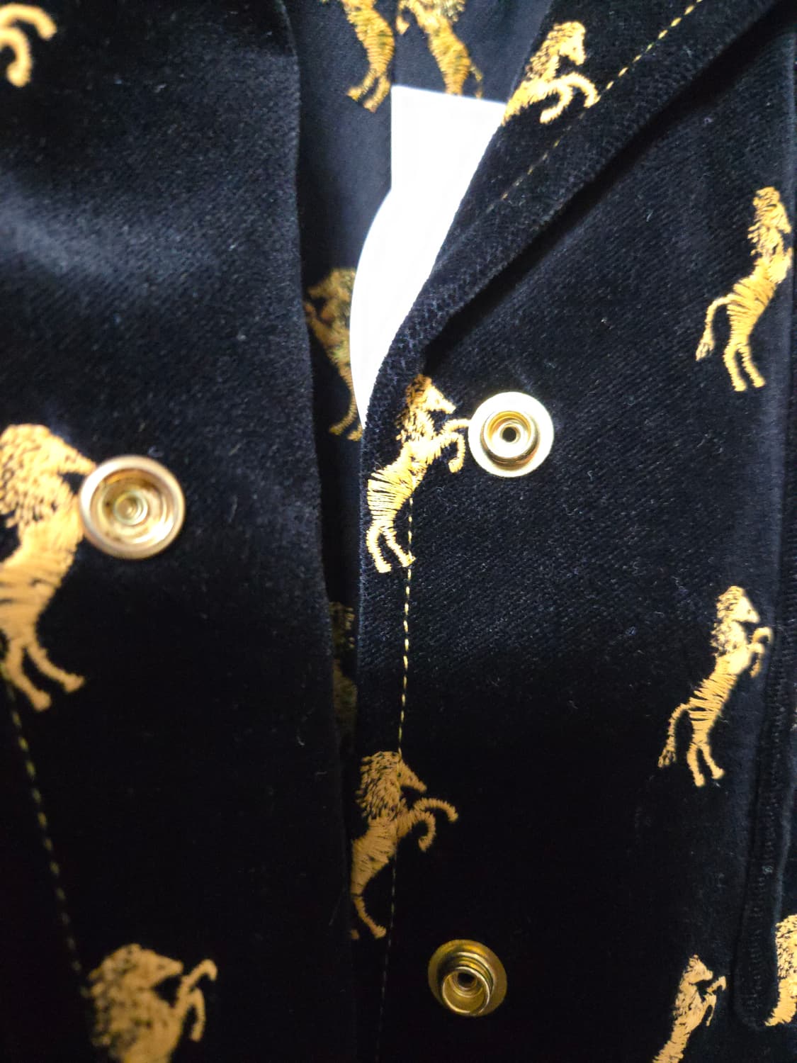 (새상품)끌로에 황금말 자수 벨벳 셔츠(프랑스36) (국내 44반 55) 상품이미지4