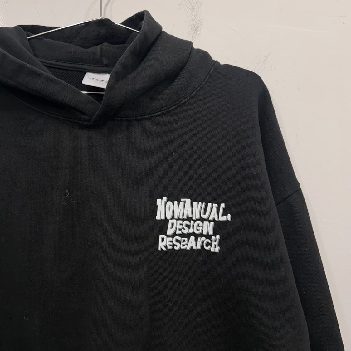 노매뉴얼 디자인리서치 헤비코튼 논스트링 후드티 상품이미지1