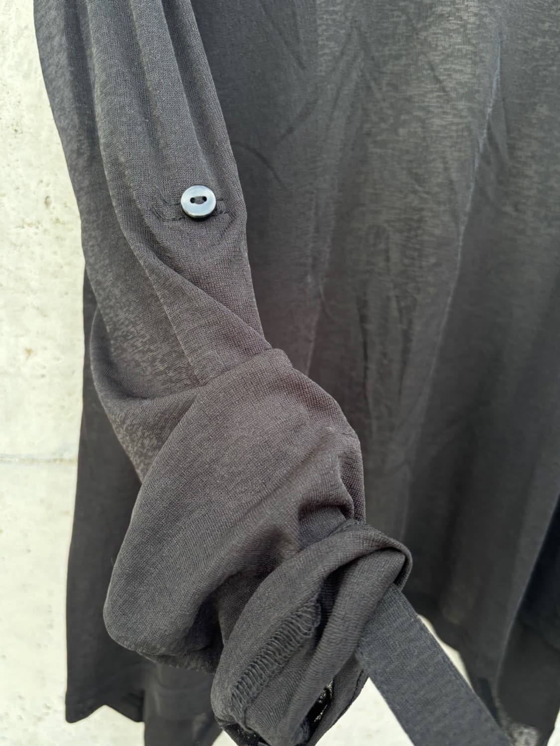 Japanese Black Draped Cardigan 상품이미지5
