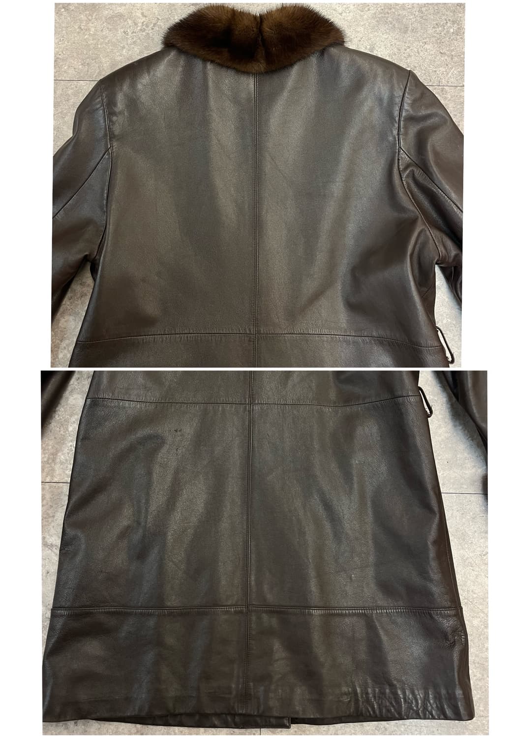 밍크퍼 양가죽 레더 가죽 자켓 #csz2852 상품이미지5