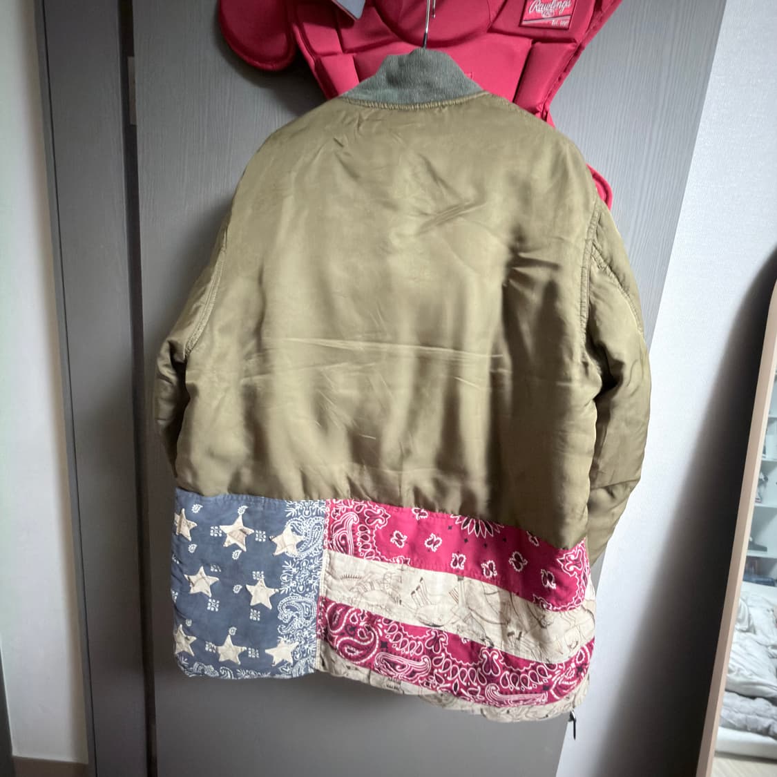 3size) visvim corps down 비즈빔 성조기 콥스다운 상품이미지1