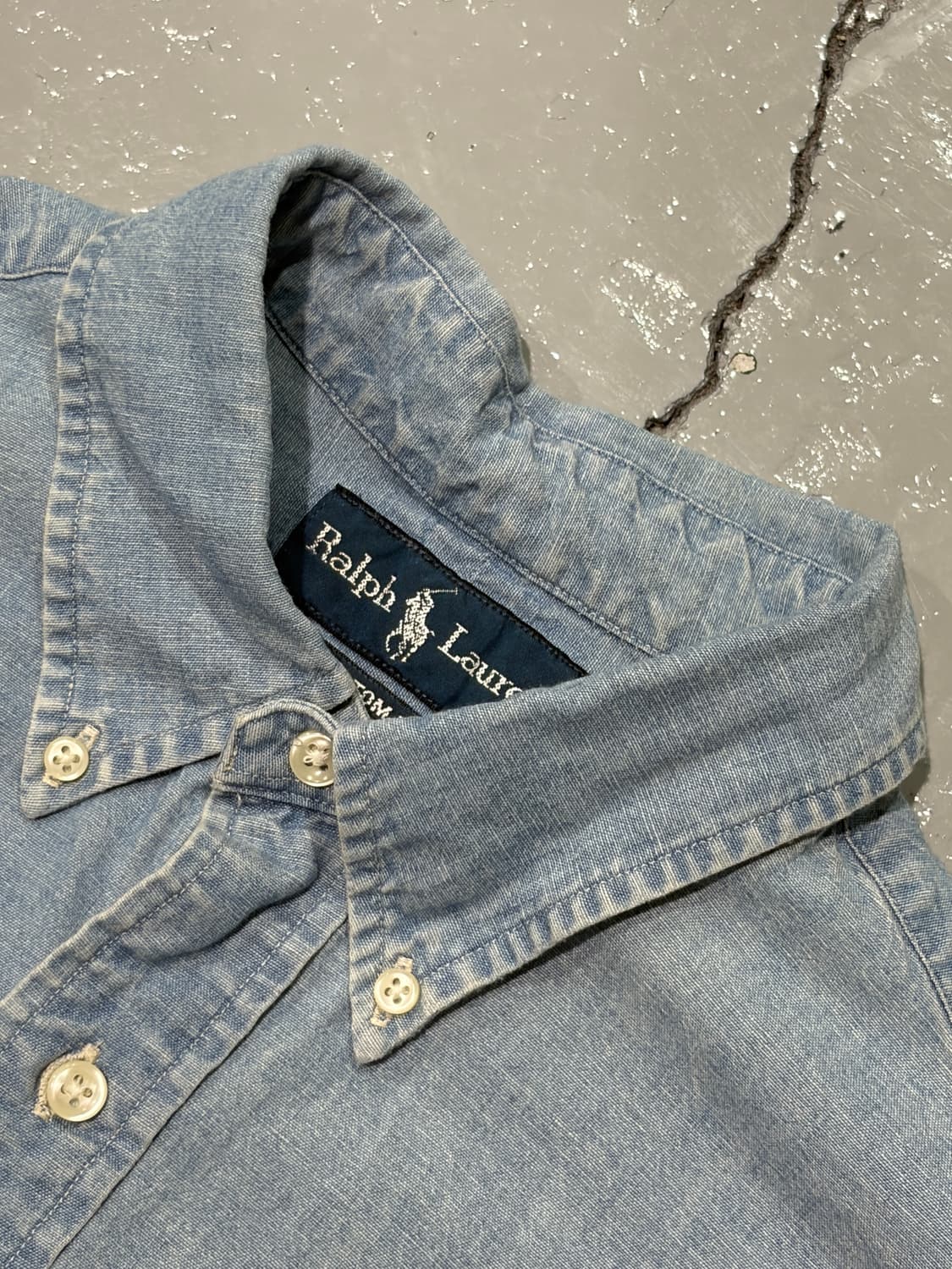 폴로 랄프로렌(Polo Ralph Lauren) 데님 샴브레이 셔츠 상품이미지3