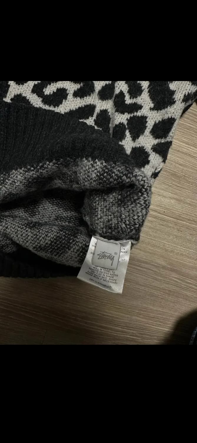 일본판 스투시 레오파드 니트 상품이미지5