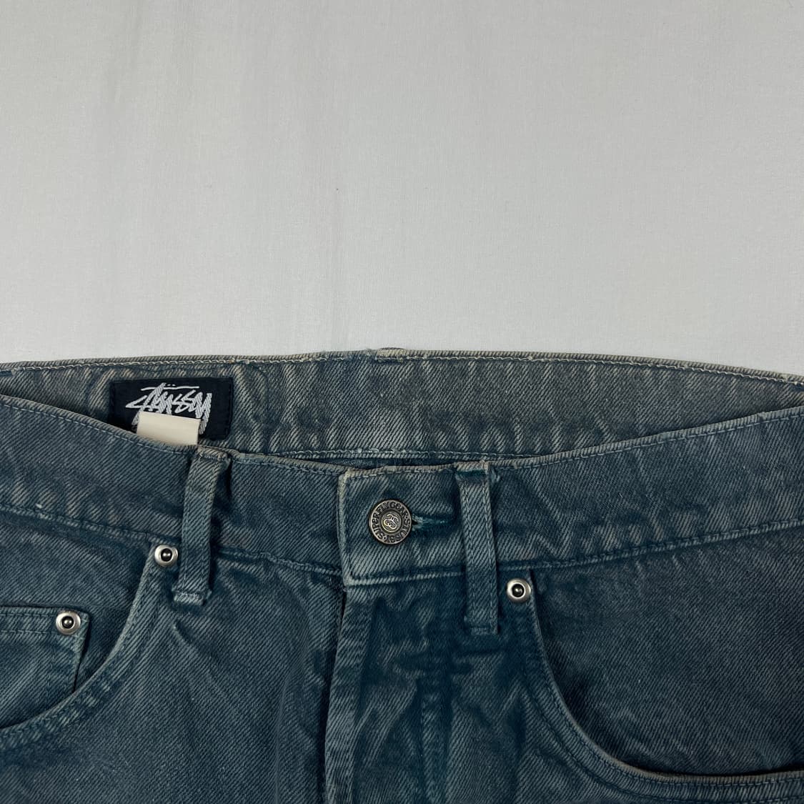 90‘s 스투시 stussy 쇼트 데님팬츠 반바지 상품이미지5