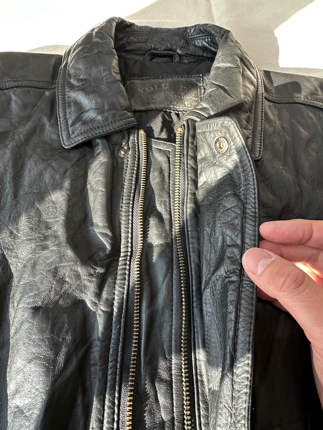 JPN 90s 소가죽 레더 자켓 L 상품이미지4