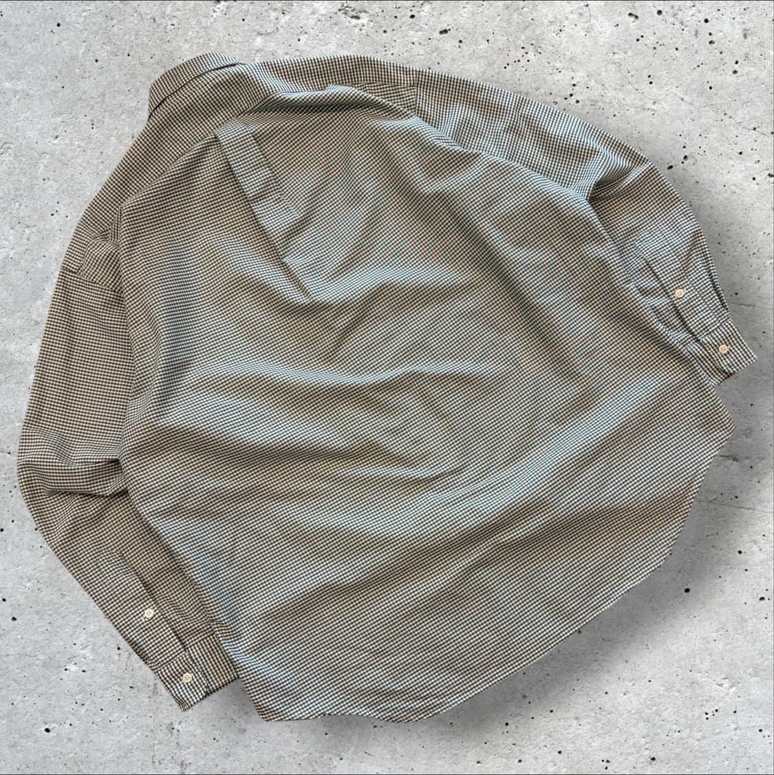 [L] 폴로 랄프로렌 빅셔츠 깅엄체크 긴팔 셔츠 그린 D608 상품이미지2