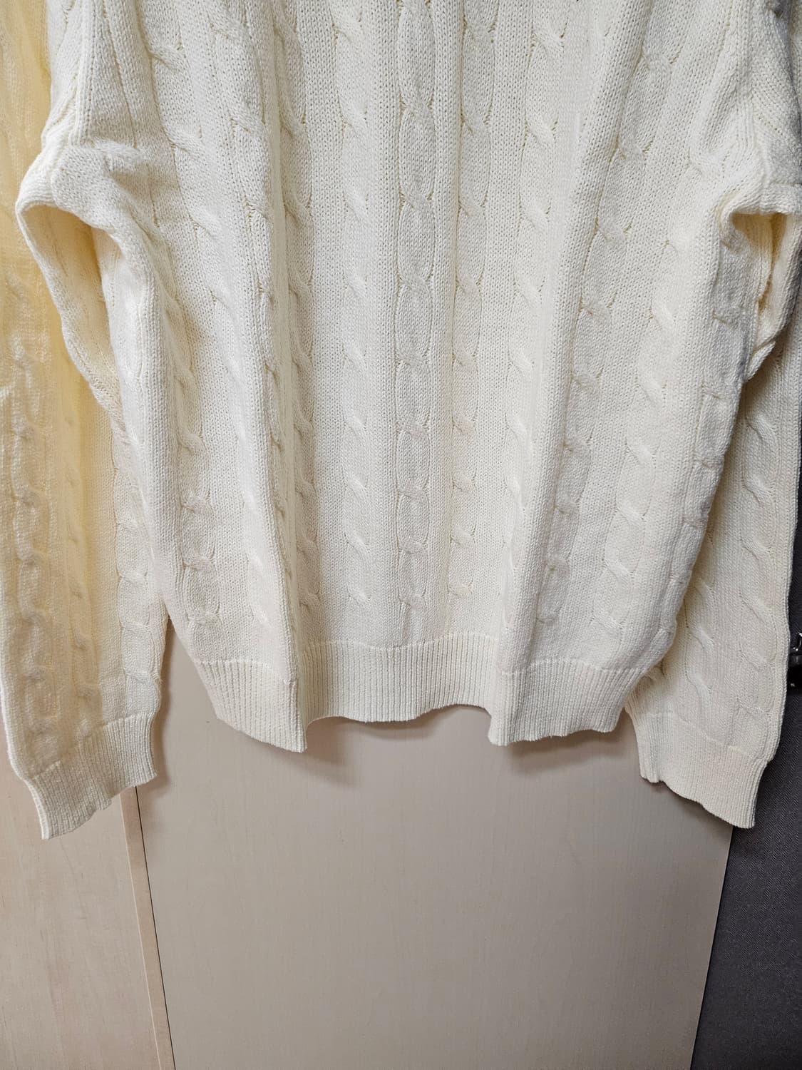 폴로 랄프로렌 케이블 하프집업 니트 XL 상품이미지4