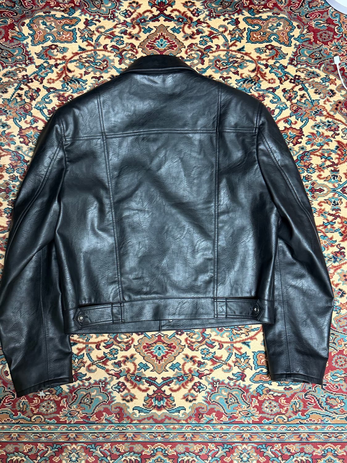 알렌느 트러커 포우 레더 자켓 사이즈2 상품이미지2