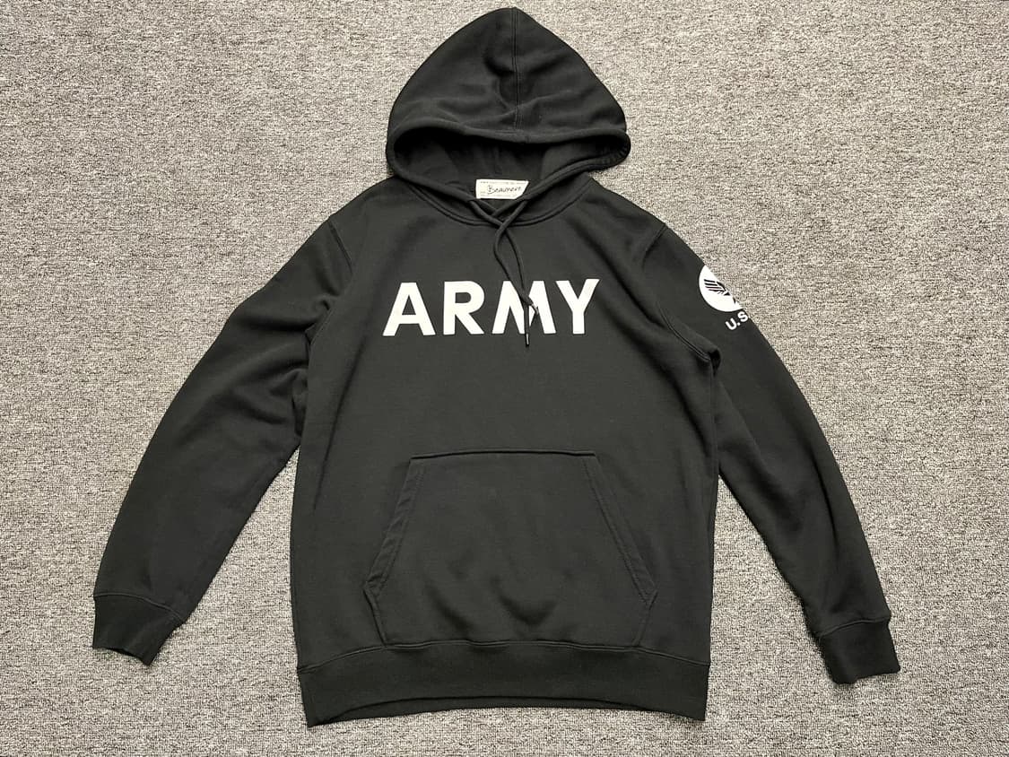 [100] 뷰메르 Beaumere ARMY 후드티 블랙 L  상품이미지1