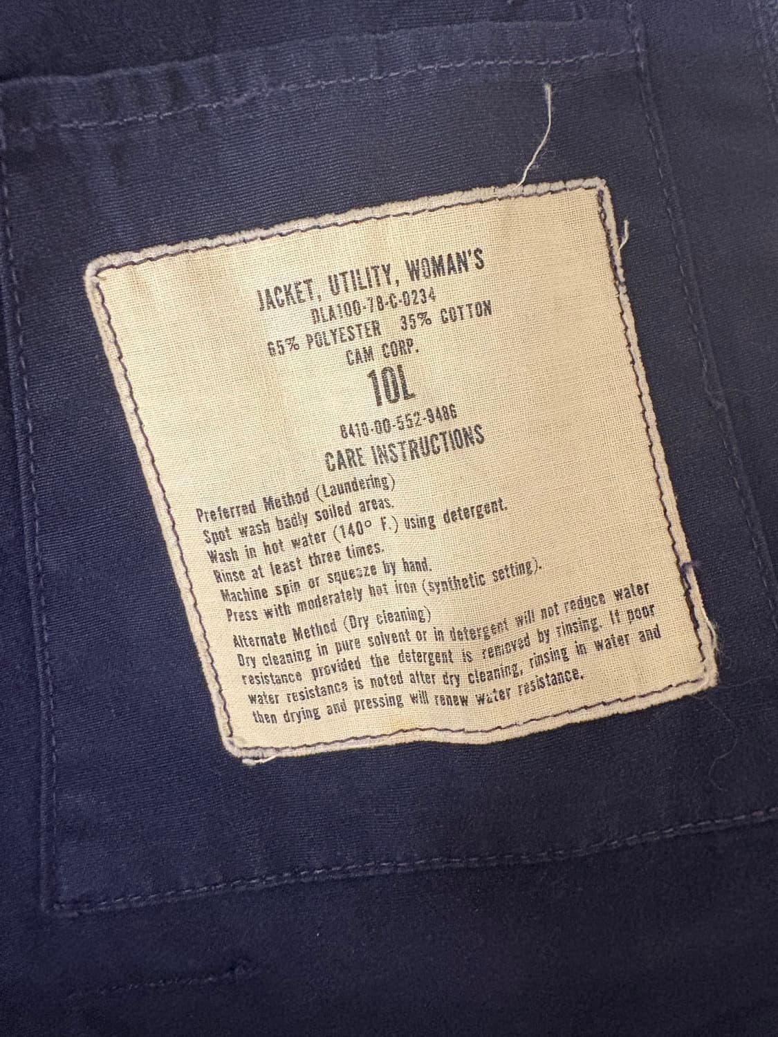 70‘s US navy utility jacket 상품이미지3