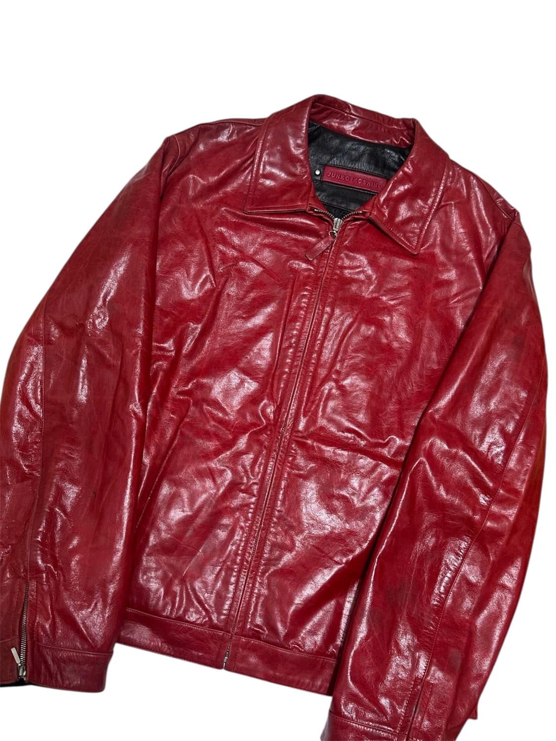 JUNKO KOSHINO 소가죽 레더 자켓 상품이미지3
