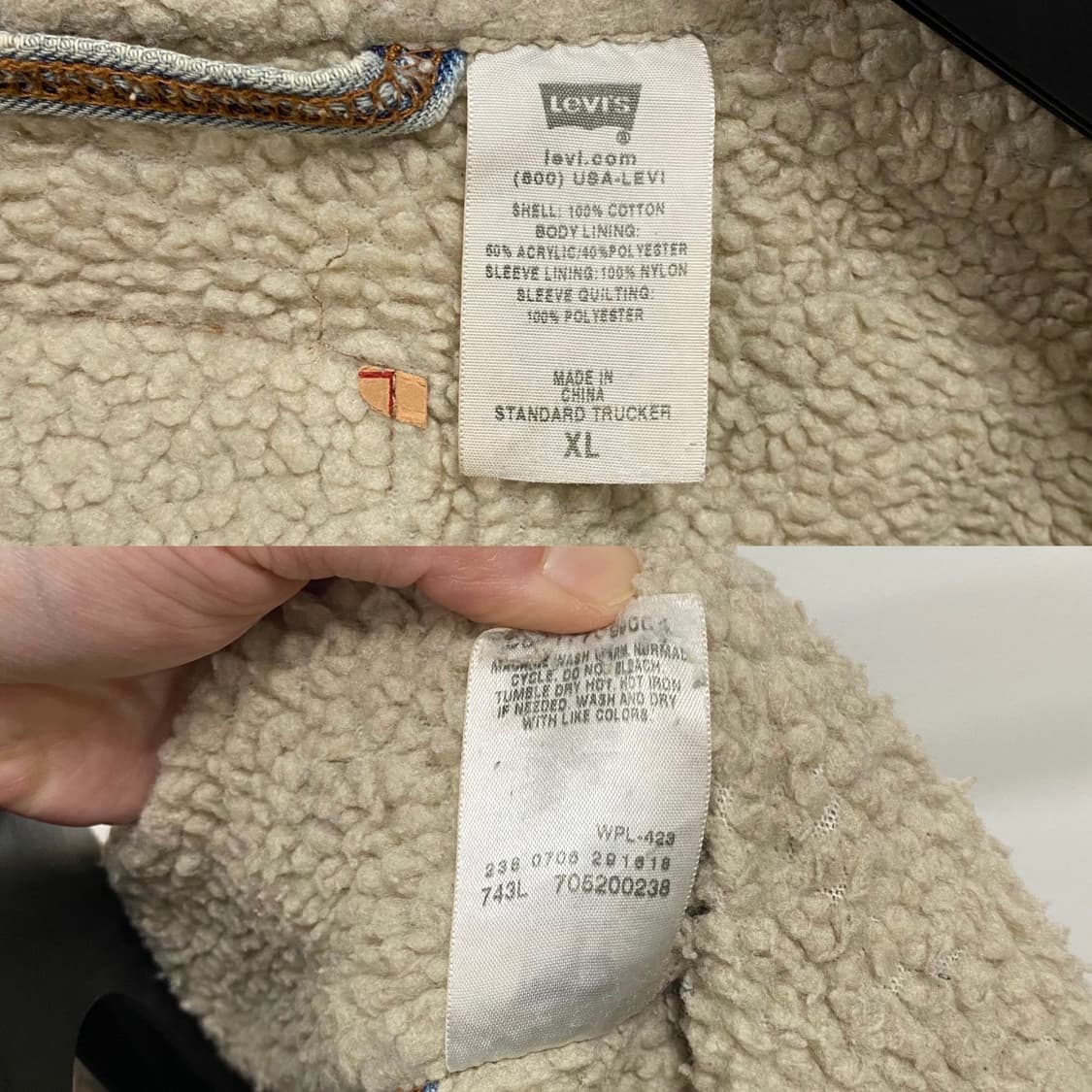 리바이스 핸드 페인팅 커스텀 쉐르파 데님 트러커 자켓 상품이미지10