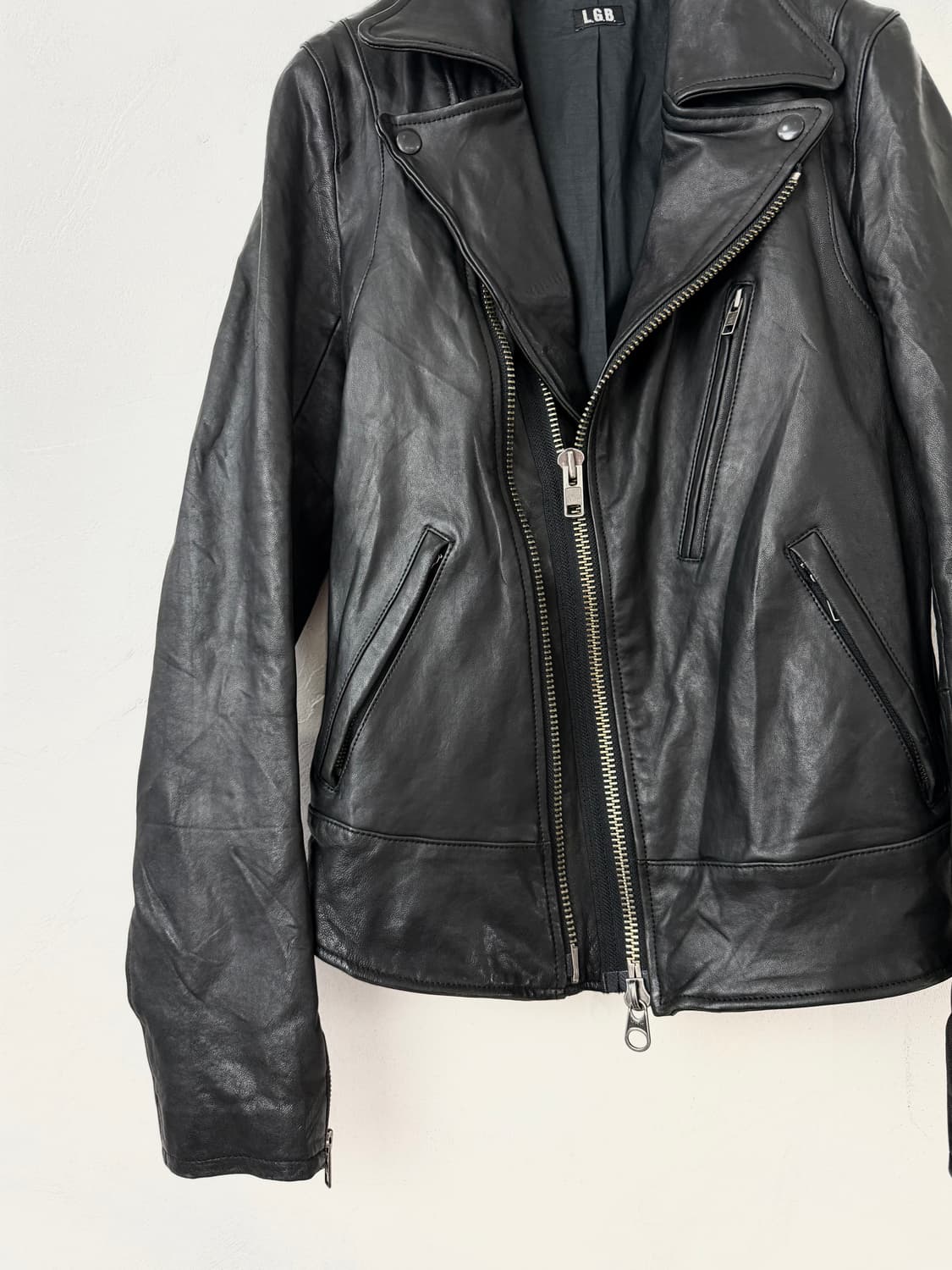 LGB S-BIKERS 레더 라이더 자켓 (Hyde 착용) 상품이미지3