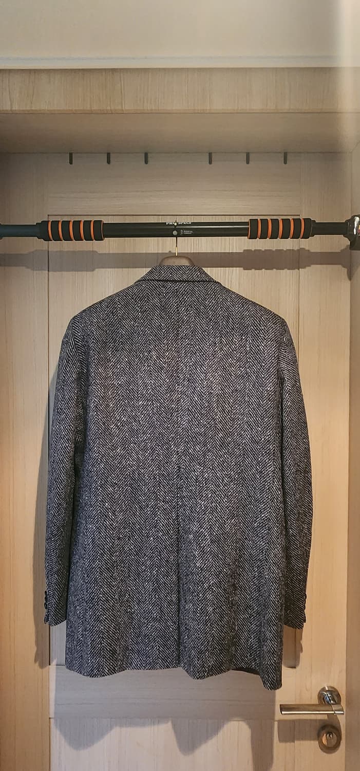 그레이 헤링본 트위드자켓 L 상품이미지2