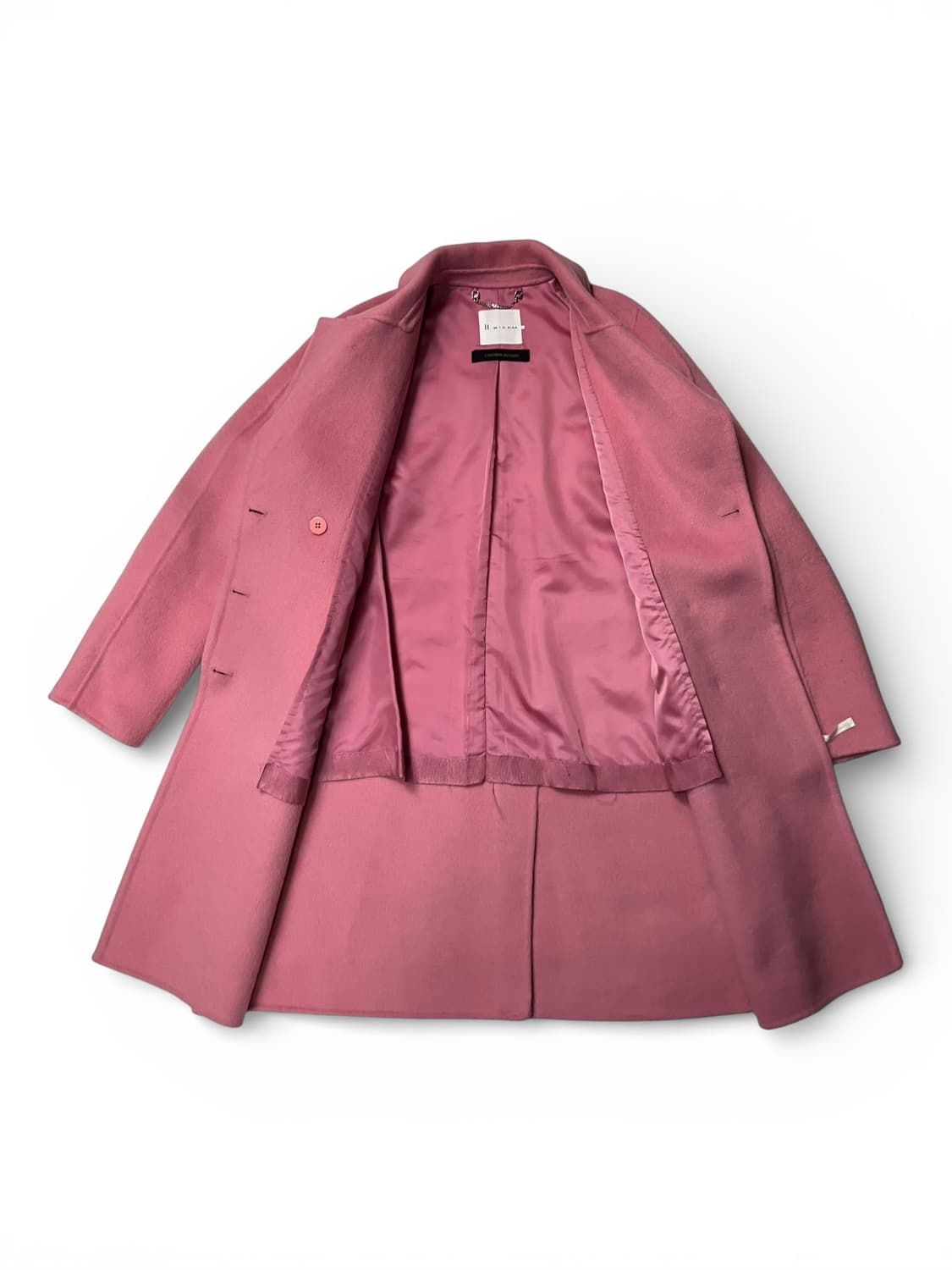 잇미샤 캐시비어 혼방 더블 버튼 롱 코트 S 상품이미지2