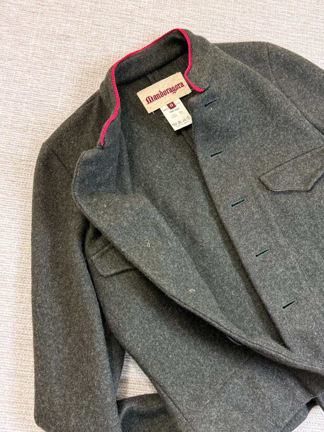 Mandoragora (by Nepenthes) 울 하이넥 자켓 상품이미지7