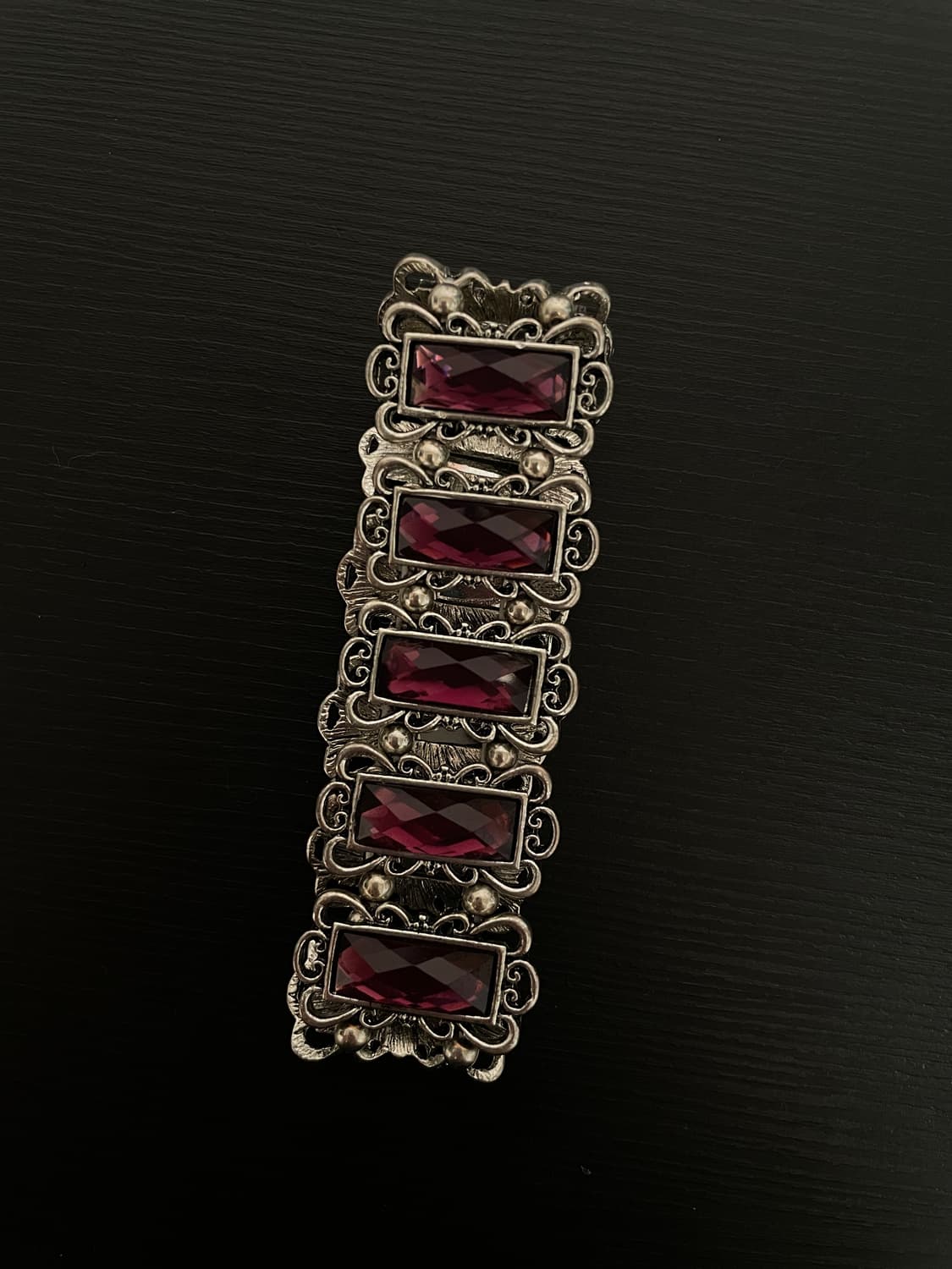 빈티지 고딕 퍼플 큐빅 팔찌 상품이미지2