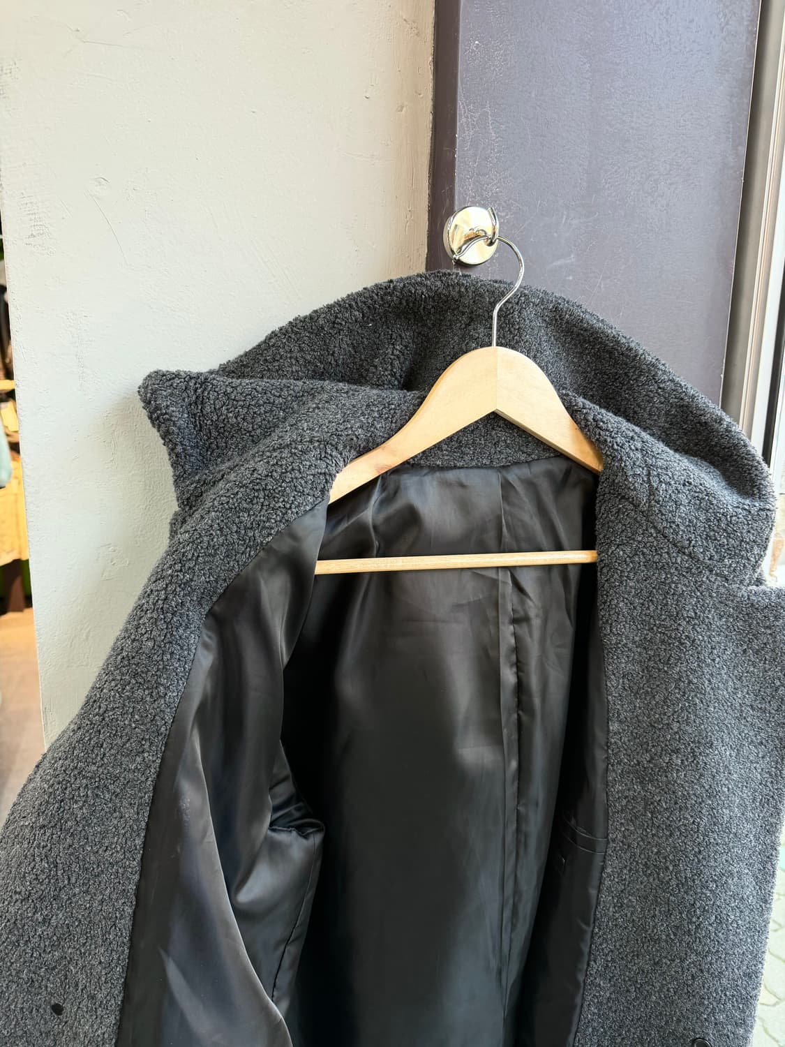 100/ 시스템옴므 플리스 후디드 코트 자켓 상품이미지5