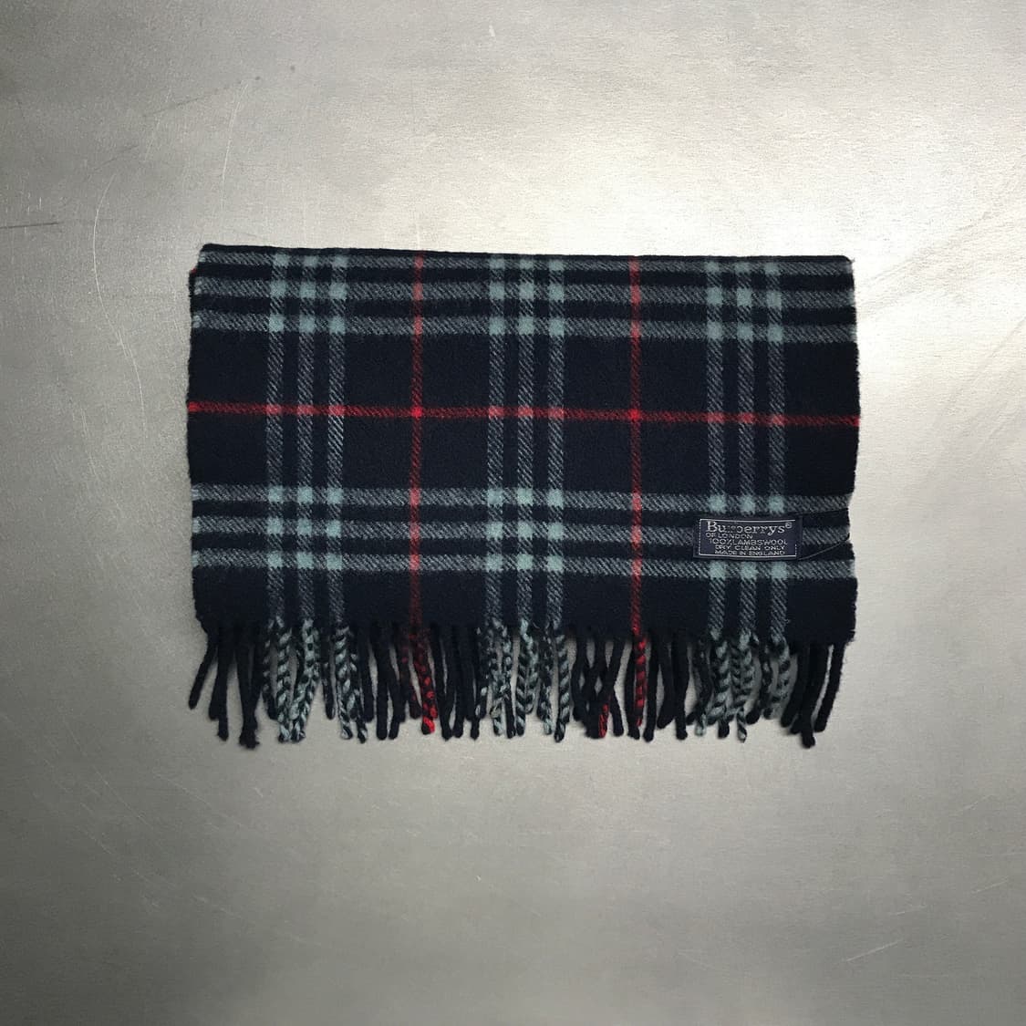 버버리 정품 램스울 머플러 네이비 상품이미지2