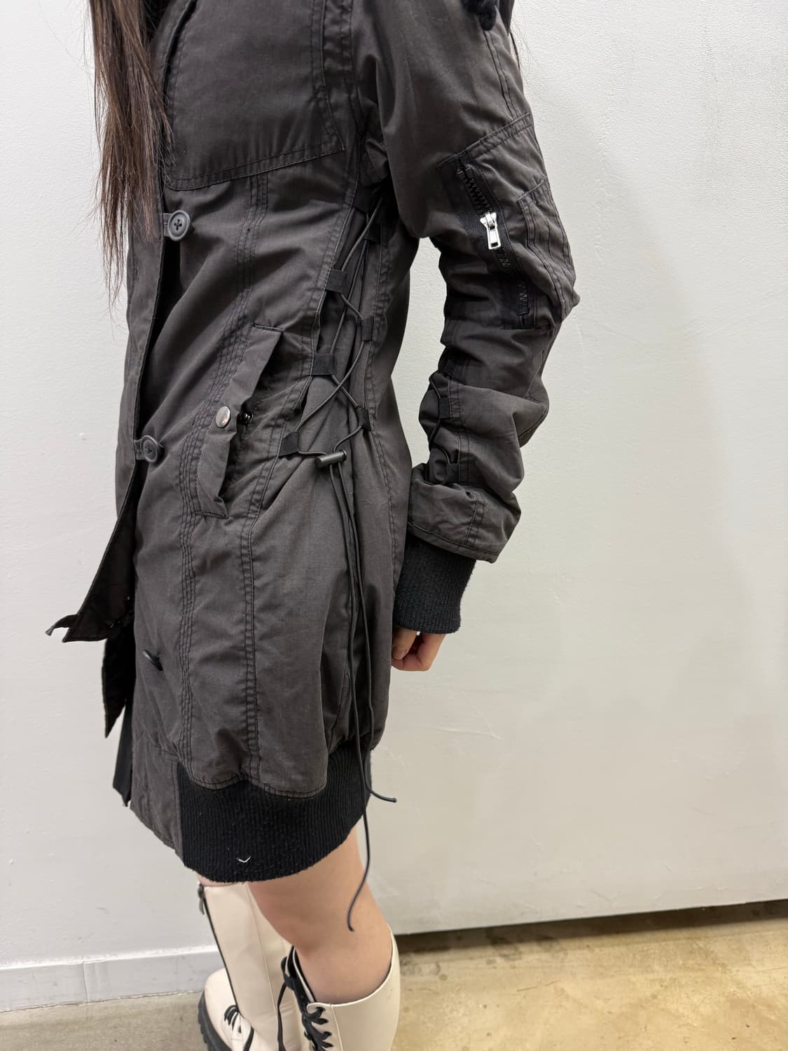 본더치 사이드 아일렛 롱 자켓 상품이미지1