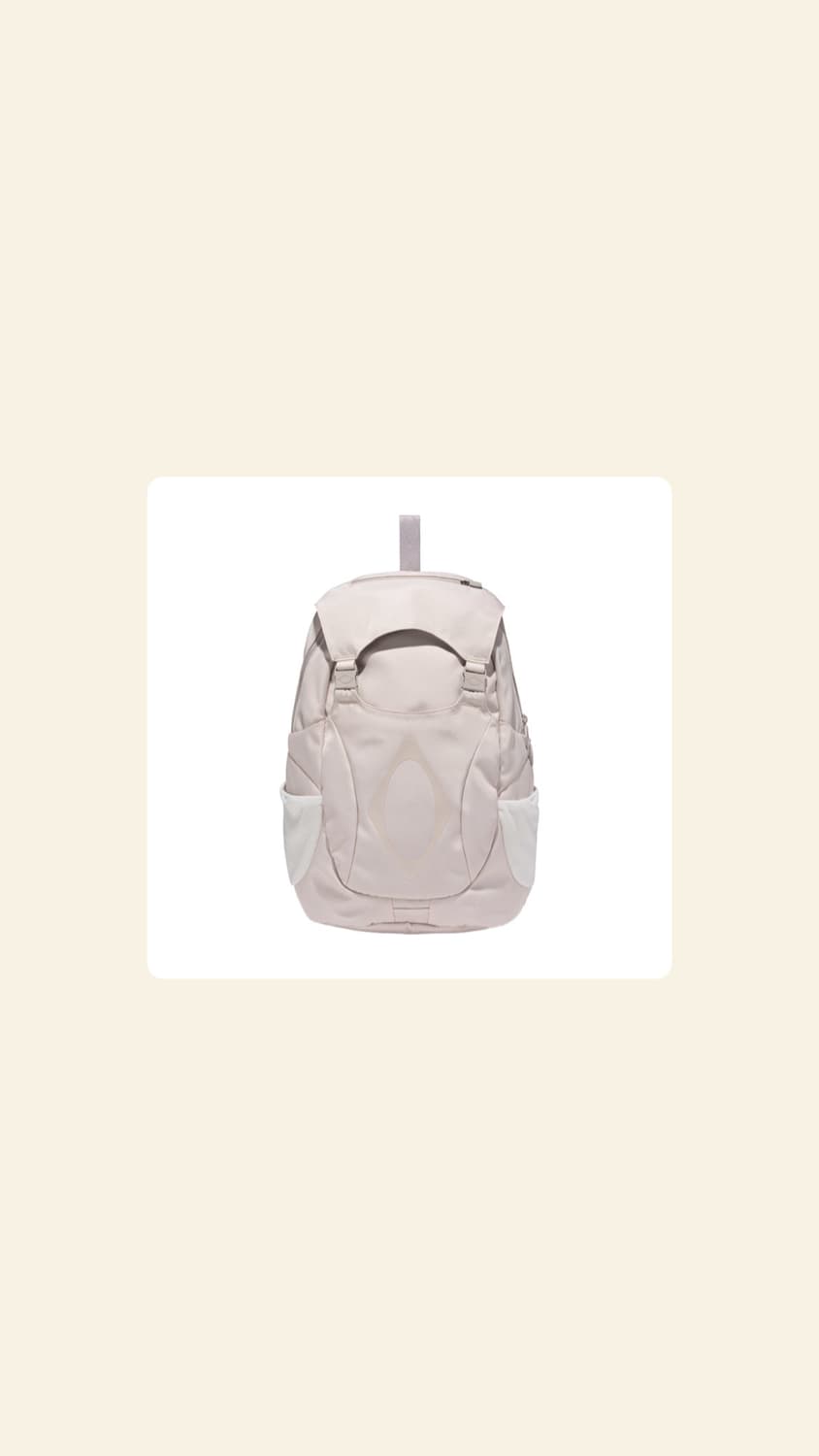 미스치프 mischief 버클 플랩 백팩 라이트 베이지 상품이미지1