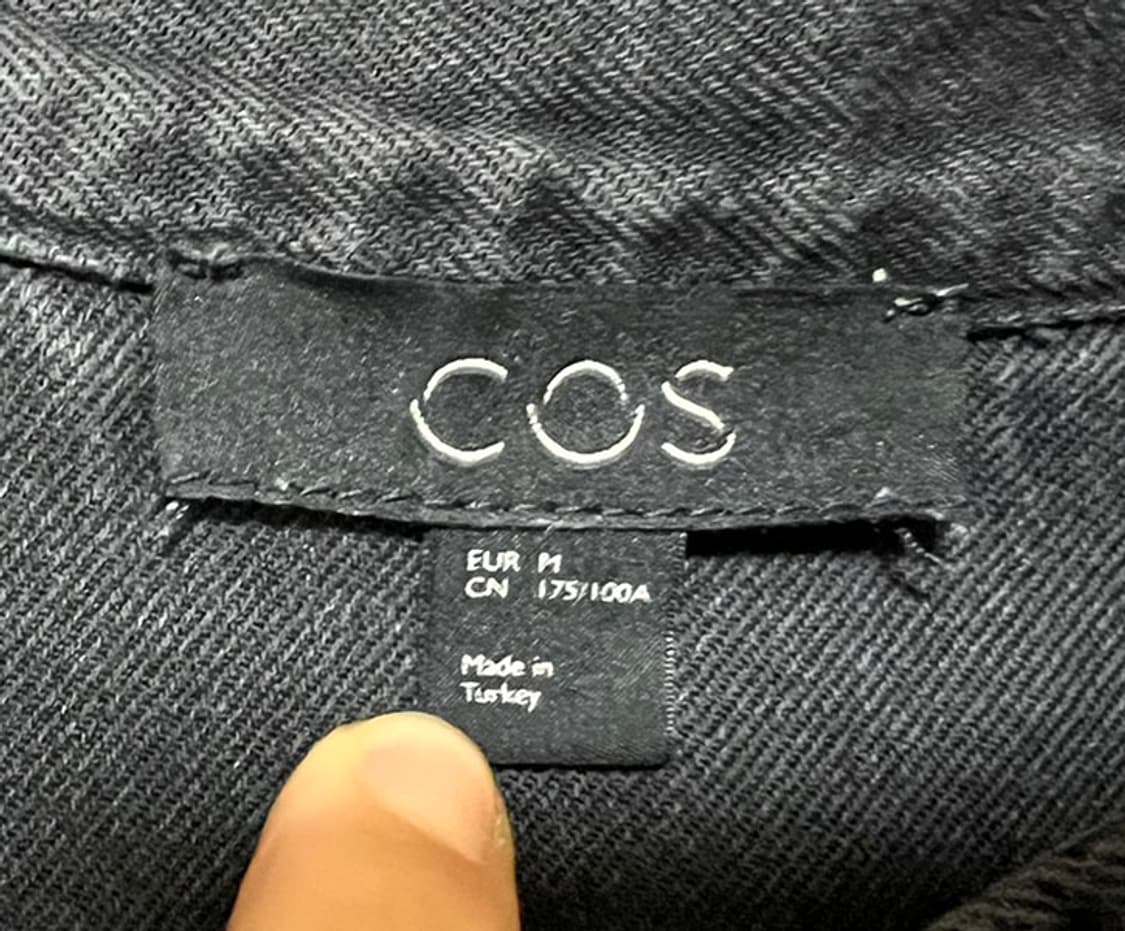 COS 코스 청남방 데님셔츠 그레이진 헨리넥 춘추 캐주얼 포켓 L 100 상품이미지3